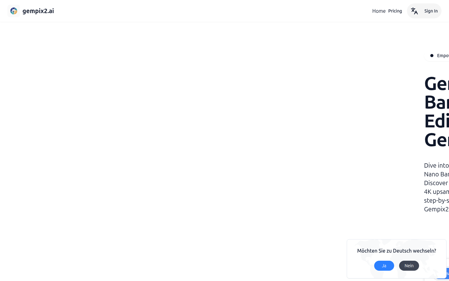 GemPix2.ai ：Free Google Gempix 2 For AI Image Generation & Photo Editor