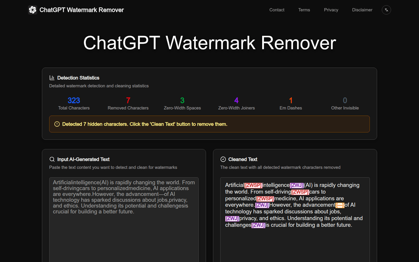 ChatGPT Watermark Remover