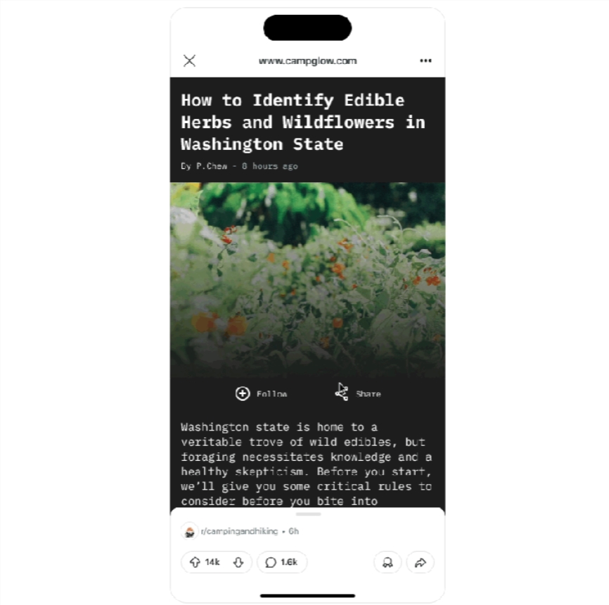 Reddit Tests New Feature: Users Can Read Articles and View Comments Within the App