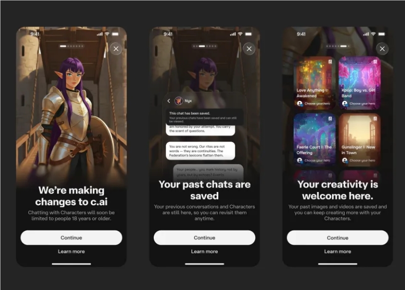 Character.AI Bans Users Under 18 from Using Chatbots, Launches Stories Interactive Novels as an Alternative